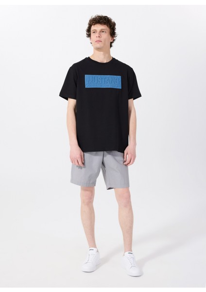 Bisiklet Yaka Baskılı Siyah Erkek T-Shirt M5SM-TST1303 fiyatları