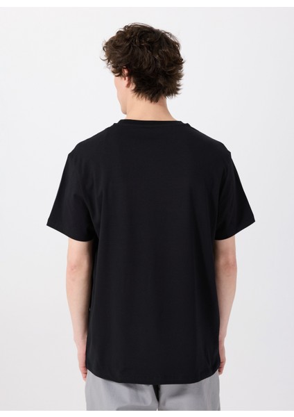 Bisiklet Yaka Baskılı Siyah Erkek T-Shirt M5SM-TST1303 indirimleri