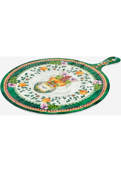 Carpe Diem Yeşil Melamin Sunum Tahtası 41 cm