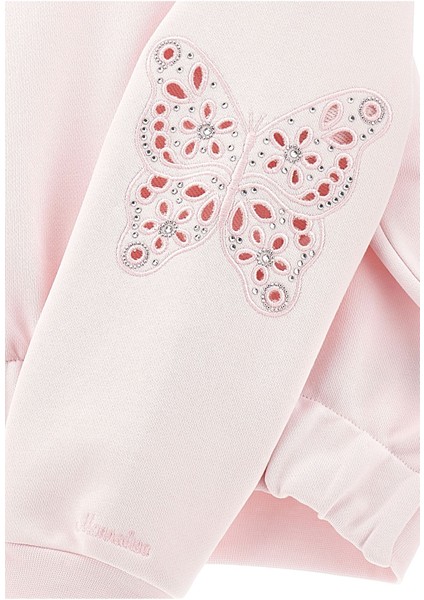 Çocuklar Için Kelebek Nakışlı Sweatshirt modelleri