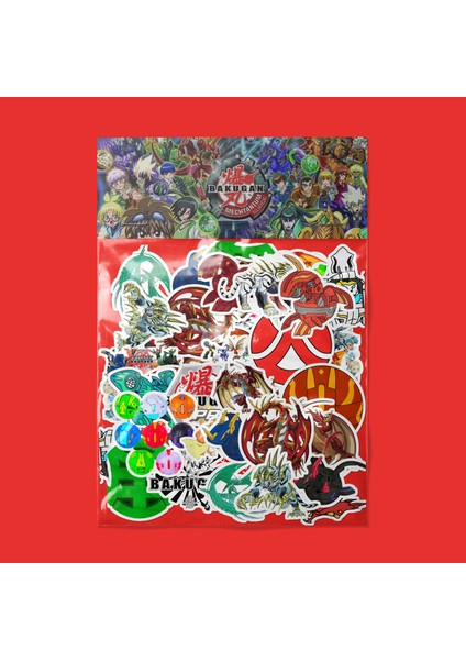 Bakugan Sticker Paketi -Bullet Journal - Ajanda - Planner - Defter - Laptop Etiket Çıkartma Çok Renkli 10 x 15 Paket Boyutu 3 x 5 cm Stickerlar Paket Içeriği 25 Adet Dadi Ramba Sticker
