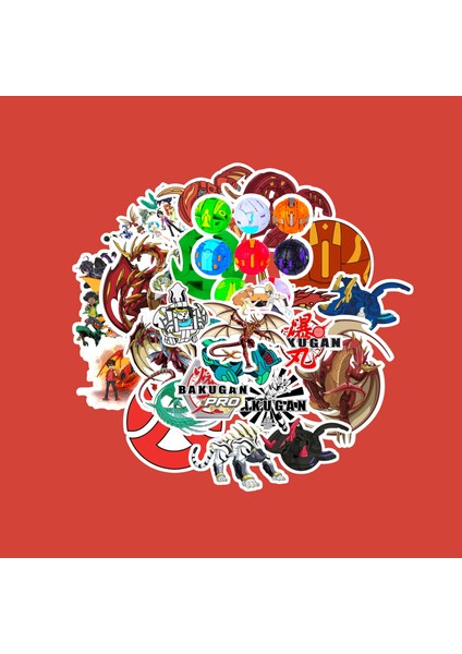 Bakugan Sticker Paketi -Bullet Journal - Ajanda - Planner - Defter - Laptop Etiket Çıkartma Çok Renkli 10 x 15 Paket Boyutu 3 x 5 cm Stickerlar Paket Içeriği 25 Adet Dadi Ramba Sticker