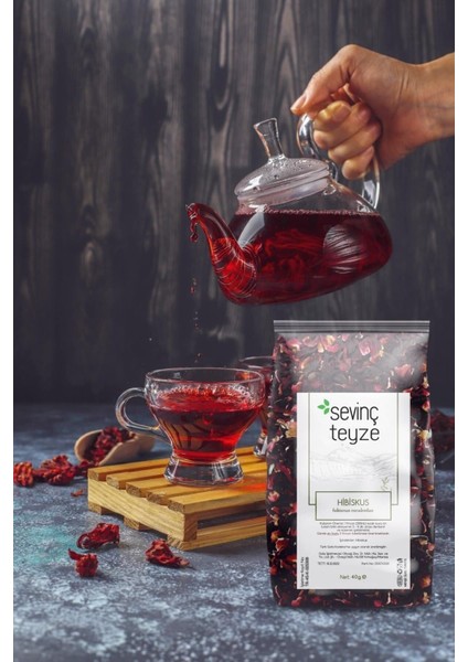 Hibisküs, Bamya Çiçeği, Mekke Gülü, Nar Çiçeği, Hibiscus Sabdariffa 50G