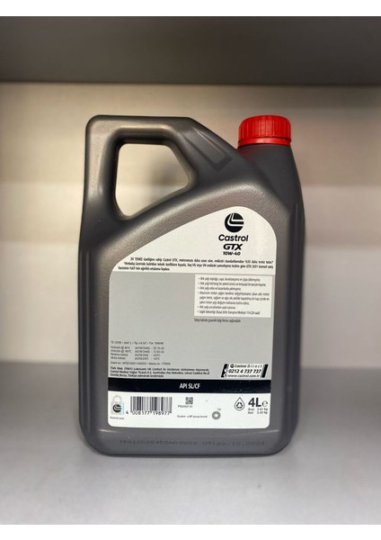 GTX 10W-40 A/B 4 Litre (Üretim yılı 2024)