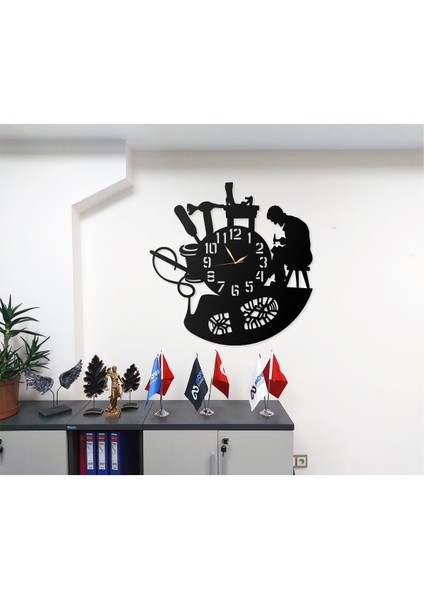 Dikiş Nakış Işleri Temalı Terziler ve Kumaşçılara Özel Tasarımlı Dekoratif Metal Duvar Saati fiyatları
