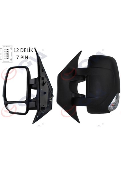 Diş Dikiz Aynasi Sol Master-Movano 10 Elektrikli Isitmali Sinyalli Konveks Sol L VM-971EHL Gnzrz