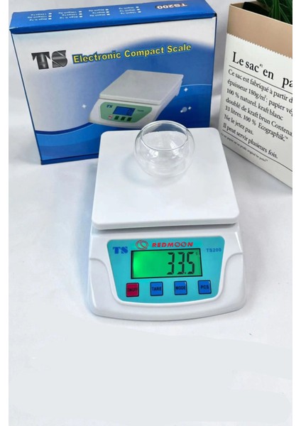 LUX-200 Tartı 10 kg Kapasite 0.5 gr Hassasiyetli