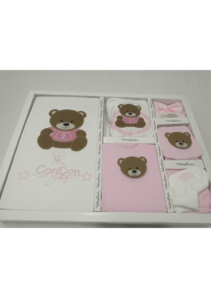 Con Con Baby Organik Yenidoğan Ayıcıklı 10'lu Hastane Çıkışı