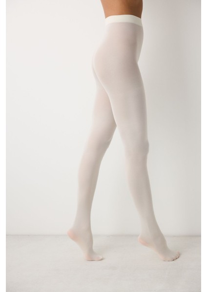 Micro 40 Krem Külotlu Çorap modelleri