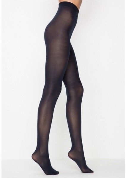 Mikro 40 Lacivertorta Kalın Mus Opak Mat Külotlu Çorap