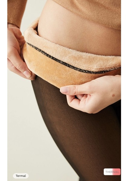 Ravena Model Içi Pelüşlü Tüylü Sıcak Tutan Kalın Külotlu Çorap Inceltici Fit Çorap Ten Renk Yünlü fiyatları