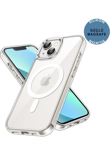 Apple iPhone 13 Şeffaf Magsafe Kılıf