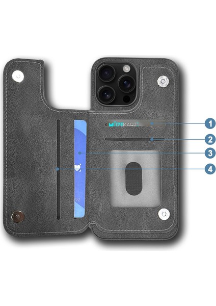 Apple iPhone 13 Pro Deri Cüzdan Kılıf MTL AKSESUAR modelleri