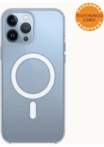 Apple iPhone 13 Pro Max Animasyonlu Sararmaz Magsafe Kılıf