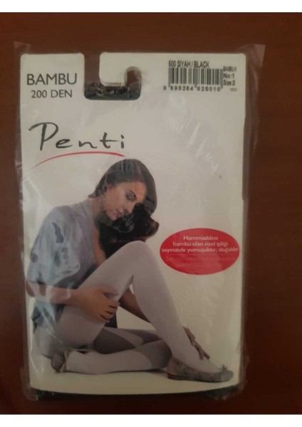 200 Den Bambu Siyah Yumuşak Doğal Antibaktiriyel Külotlu Çorap fiyatları