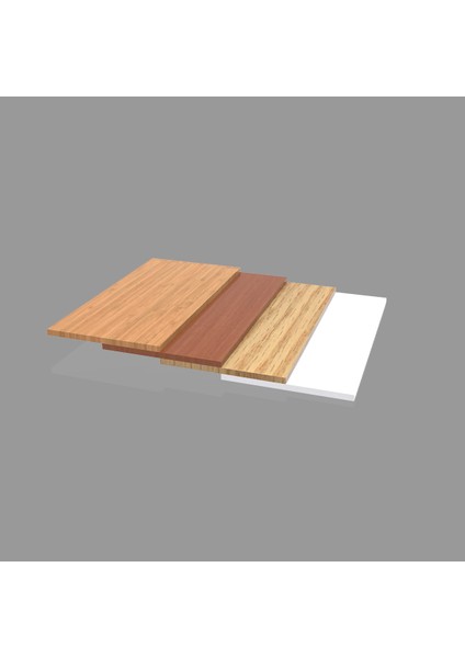 30x75 Cm Bambu Ahşap Raf - Suntalam Tekli Raf