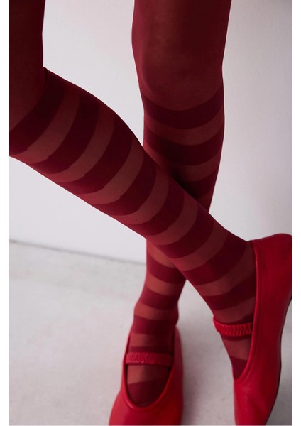 Çizgili Külotlu Çorap Stripe modelleri