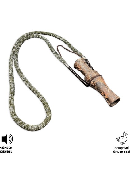 Hunter Askılı Ördek Düdüğü Saz Desen