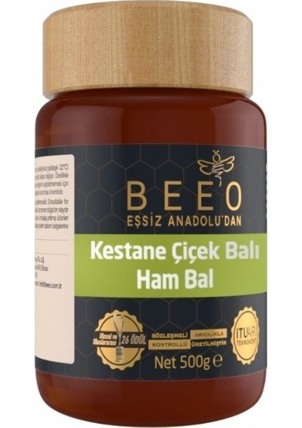 Kestane Çiçek Balı Ham Bal 500 gr