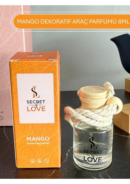 Mango Araç Kokusu 8 ml Cam Şişede Ferahlatıcı Etki ve Güvenli Kullanım