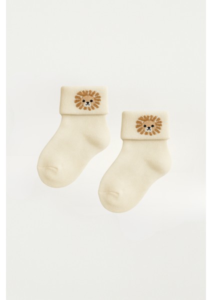 Bebek Sevimli Hayvan Desenli 3'lü Havlu Soket Çorap fırsatları