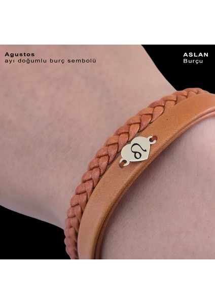 14 Ayar Altın Plakalı Derili Kadınlar İçin Kalp Motifli Doğum Ayına Özel Bilekliği-401AY-KAHVERENGI fiyatları