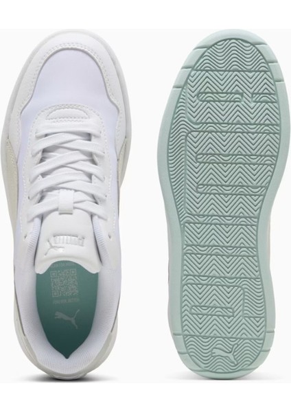 Court Lally Skye Aqua Metal Beyaz Kadın Sneaker / Spor Ayakkabı - 401613 01 fırsatları