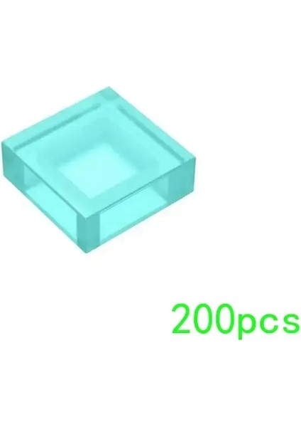200PCS Parçacıkları Montajlar 3070 30039 1x1 Kiremit Değişimi Yakalama Yapı Taşları Tuğlalar Diy Meclis Eğitim Oyuncakları Hediye Renk: M0660-38 (Yurt Dışından)