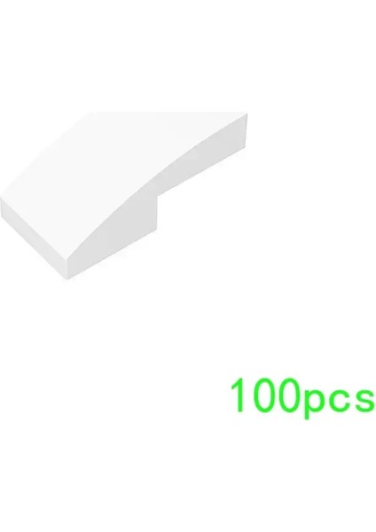 100P Parçacıkları Montajlar 11477 2x1 Kavisli Yüzey Yapı Taşları Tuğlalar Kiti Parçası Çocuklar Için Yüksek Tecrübe Eğitim Oyuncak Çocuk Hediyeleri Renk: M0207-27 (Yurt Dışından)