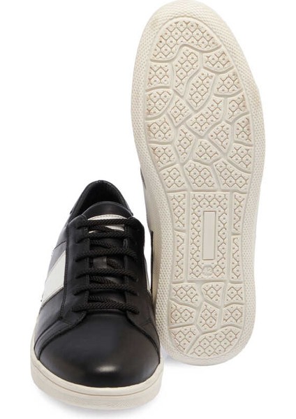 Siyah Deri Erkek Sneaker - E24I1AY56850-P57
