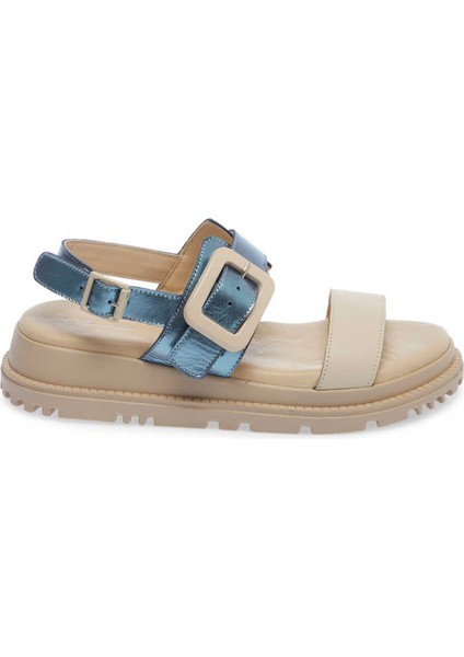 Bej Hakiki Deri Kadın Sandalet - K24Y1SN67141-A25 modelleri