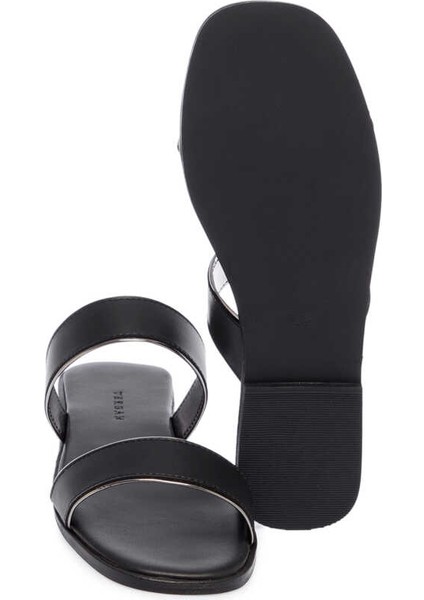 Siyah Vegan Kadın Terlik - K24Y1TR67090-O3C fırsatları