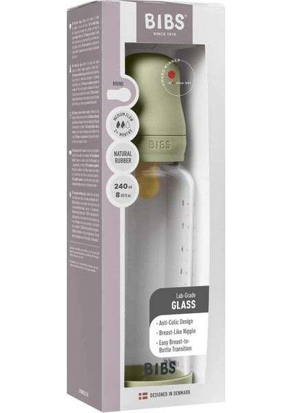 Baby Bottle Complete Set Biberon Sage 240 ml