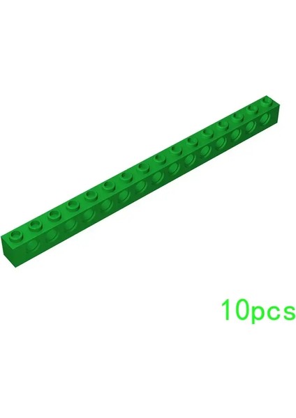 10PCS Moc 3703 1X16 Delikli Yapı Taşları Kiti Yüksek Teknoloji Köprü Ev Tuğlaları Eğiticidiy Oyuncakları Çocuk Doğum Günü Çocuk Hediyeleri Renk: 28-Yeşil (Yurt Dışından)