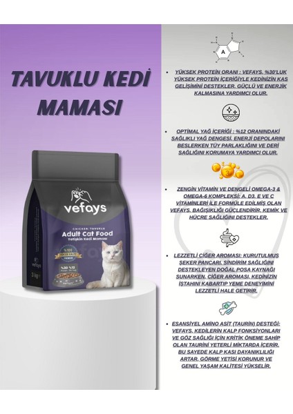 Tavuklu Yetişkin Kedi Maması 3 kg fiyatları