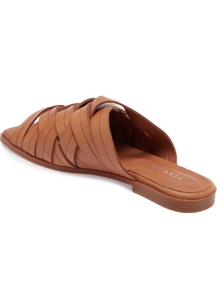 Taba Hakiki Deri Kadın Terlik - K24Y1TR67421-A29 fiyatları