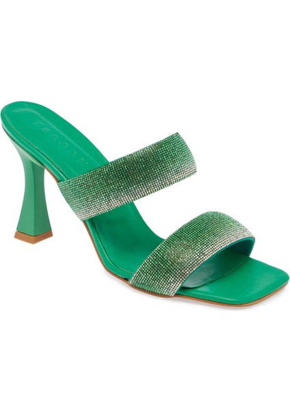 Yeşil Deri-Vegan Kadın Terlik - K24Y1TR67431-G81