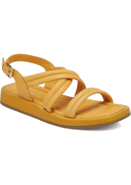 Taba Hakiki Deri Kadın Sandalet - K24Y1SN67420-L9T