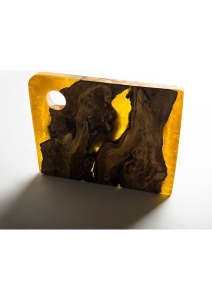 Dekoratif Epoksi Ürünler Bardak Altlığı Sunum Tahtası 1 Adet