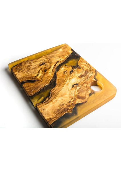 Dekoratif Epoksi Ürünler Bardak Altlığı Sunum Tahtası 1 Adet fırsatları