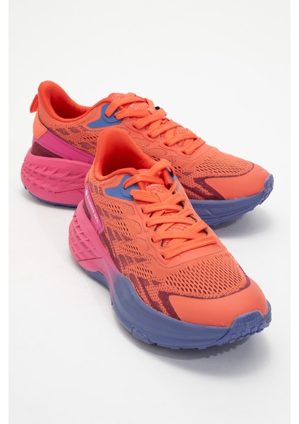 Kadın Spor Kalın Taban Bağcıklı Sneaker Hj 24817Z Nar Çiçeği