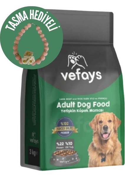 Kuzu Etli ve Pirinçli Yetişkin Köpek Maması 3 kg