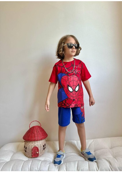 Erkek Çocuk Basklı Şortlu Takım 3-10 Yaş modelleri