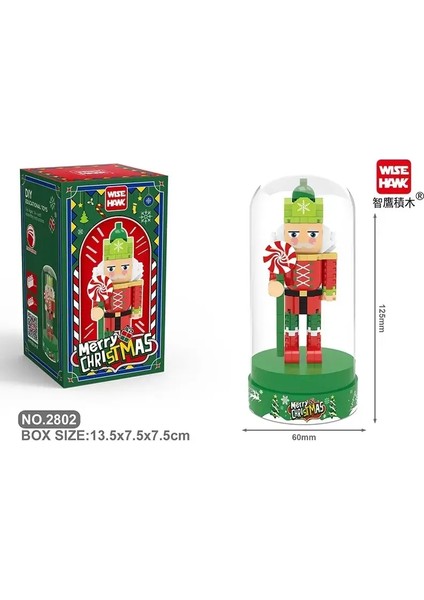 Retro Asker Şeklinde Yaratıcı Minyatür Yapı Taşı Modeli Noel Ev Süsü Diy Eğitim Çocuk Oyuncakları Tatil Hediyesi: Kutu ile 2802 (Yurt Dışından)