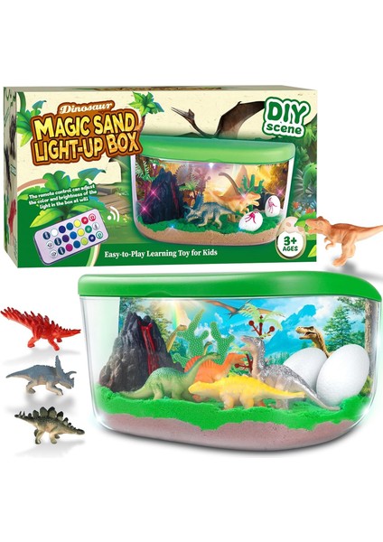 Sevimli Çizgi LED Lamba Uzaktan Kumanda Diy Süsler Çocuk Eğitici Oyuncaklar (Yurt Dışından)