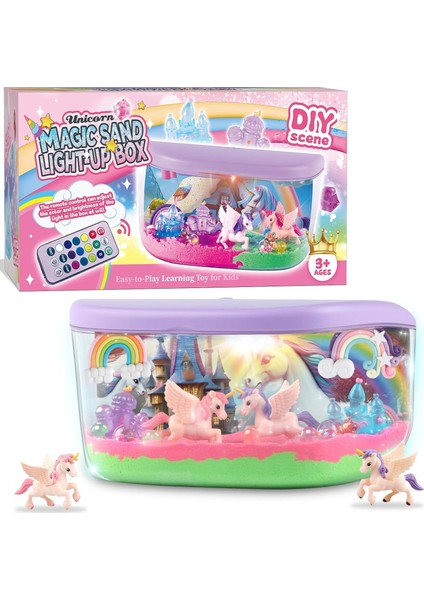 Sevimli Çizgi LED Lamba Uzaktan Kumanda Diy Süsler Çocuk Eğitici Oyuncaklar (Yurt Dışından)