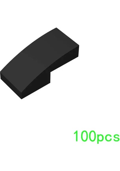 100P Parçacıkları Montajlar 11477 2x1 Kavisli Yüzey Yapı Taşları Tuğlalar Kiti Parçası Çocuklar Için Yüksek Tecrübe Eğitim Oyuncak Çocuk Hediyeleri Renk: M0207-24 (Yurt Dışından)