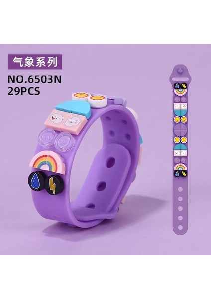 2023 Yeni Dıy Dots Go Takımı! Yapı Taşları Oyuncakları 41900 41901 41902 41903 41911 41912 Silikon Bilezik Karikatür Çocuk Günü Hediye Renk: 6503N (Yurt Dışından)