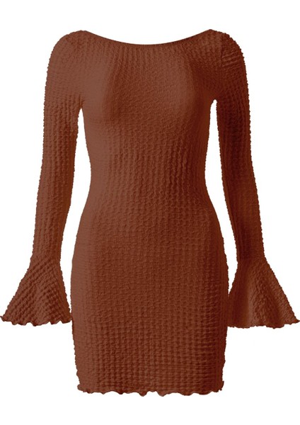 Fleur Dress Sırtı Açık Mini Elbise