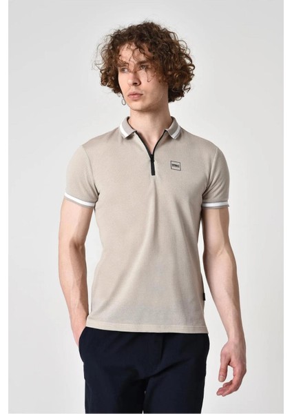 Alexandergardı Fermuar Detaylı Polo Yaka T-Shirt (Barakm)